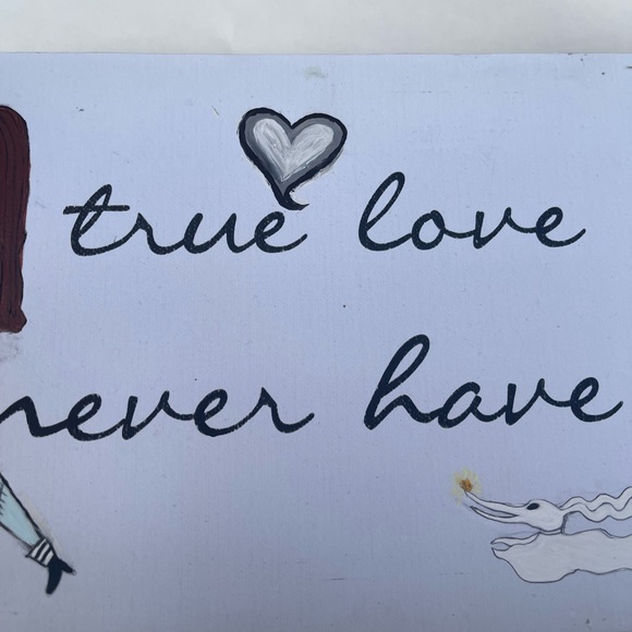 Nightmare before Christmas Handmade sign and light up cube - Picture 5 of 8